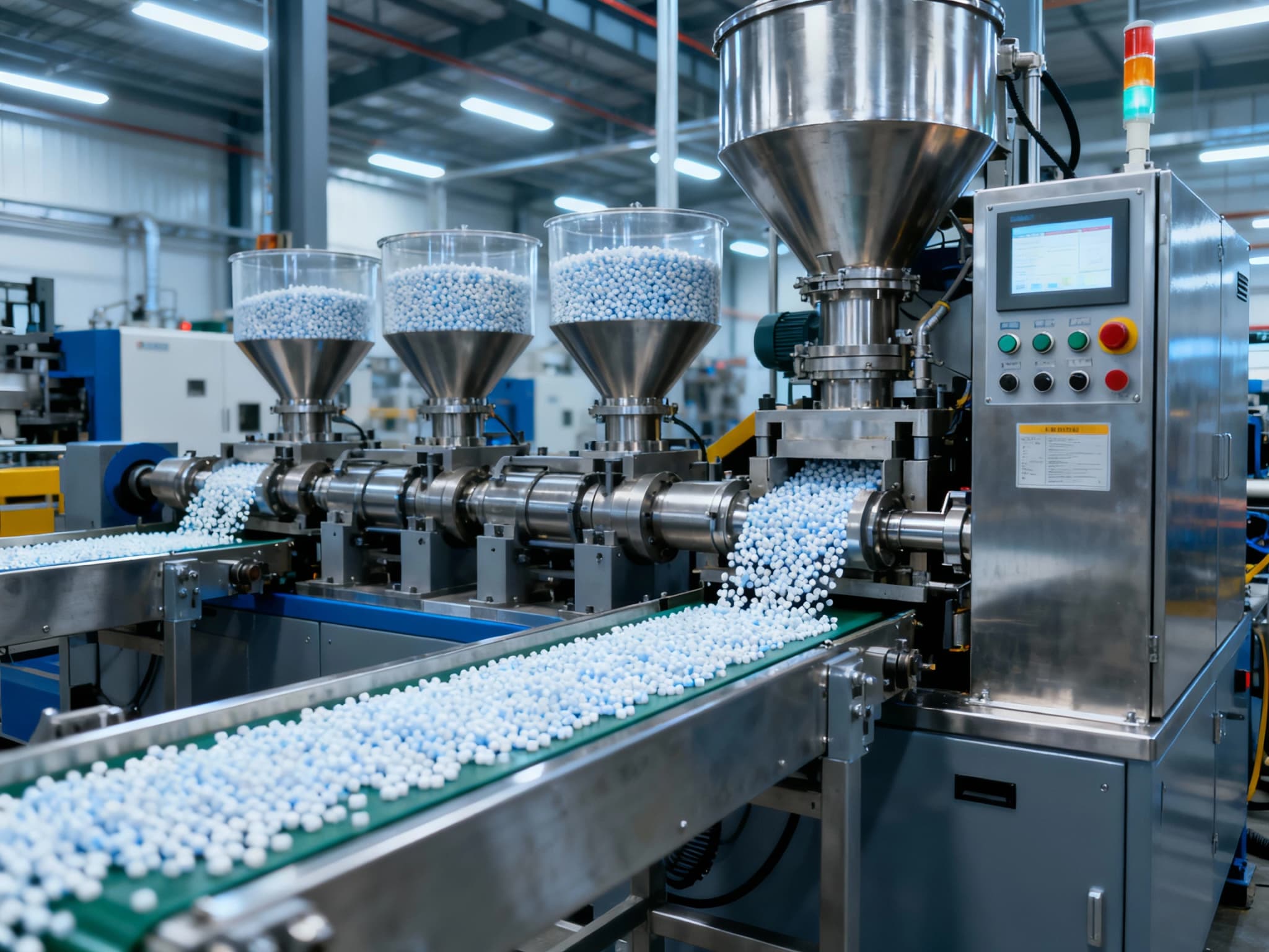 Empresa industrial de fabricación de plásticos logo